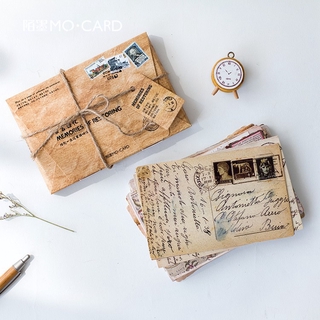 30 piezas Original en forma especial postal retro memoria buenos deseos caja creativa DIY Kawaii papelería regalo