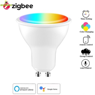 Ready tuya ZigBee smart Gu10 Bombilla LED Foco/life APP 4W RGBCW Control De Voz Trabajo Con Alexa Google Home IPhone007