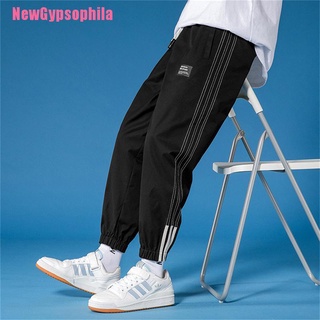 [NewGypsophila] Hombres Jogging Harem pantalones cómodos hombres Casual pantalones calle Hip-Hop Casual suelto pantalones (1)