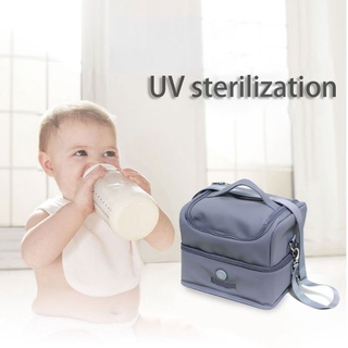 Bolsa Portátil De almacenamiento Uv De doble capa esterilización Enc Usb Para viaje/hogar/bebé (9)