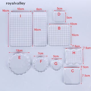 Royalvalley Acrylic Clear Handle Seal Stamp Block DIY Scrapbooking Album Stamps Craft Making CL