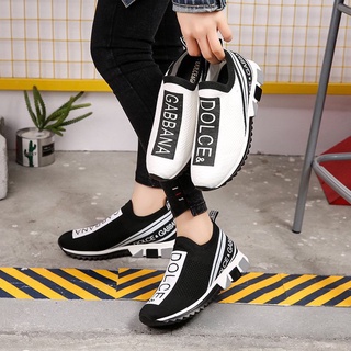 Listo Stock ! Dolce & Gabbana Tendencia Cómodo Los Nuevos Zapatos Para Las Mujeres Planos De Blancos