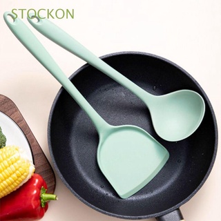 STOCKON Multi-Use Cookware High Quality Silicone Utensils Kitchen Tools Spoon and Shovel Kit for Baking,Cooking Long Heat Resistant Premium Nonstick Cooking Accessories/Multicolor