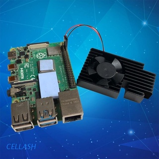 cellash cnc extreme ventilador disipador de calor kit para raspberry pi 4b/3b+/3b plus/3b