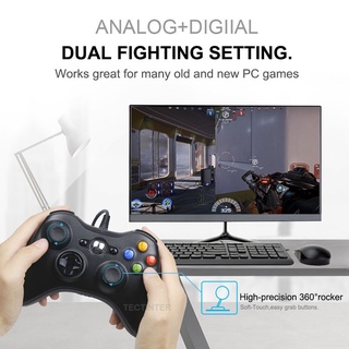 Regulador con cable de Xbox 360 para videojuego y PC / juego de joystick para PC y grasa
