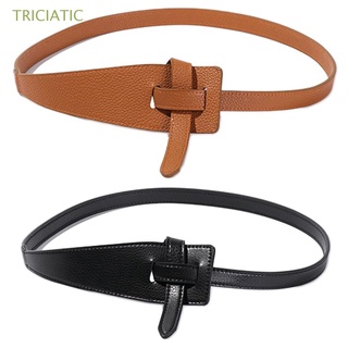 TRICIATIC 2PCS All-Match Belt Simplicity Female Girdle Fashion Waistband Popular Casual Retro Slim Waist Imitation Leather