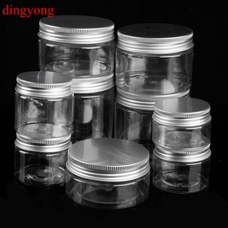 dingyong - tarro de plástico transparente y tapas vacías, caja de maquillaje, botella de viaje, 30 ml, 50 ml, 60 ml, 80 ml, 100 ml, 120 ml, 250 ml, 500 ml