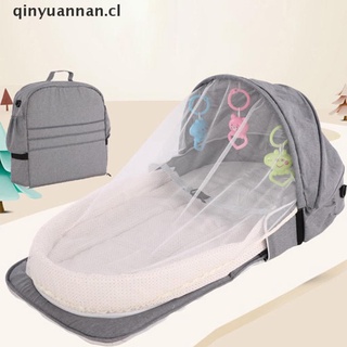 【qinyuannan】 Portable Anti-mosquito Foldable Baby Crib Outdoor Travel Bed Breathable Cover CL