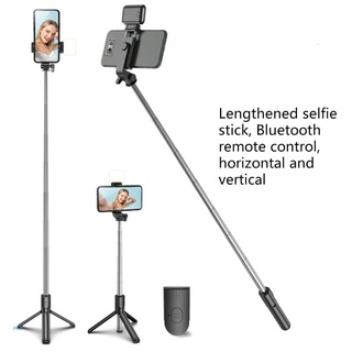 HIC Selfie Stick Trípode De Mano , Monópode Extensible Con Control Remoto Y Luz De Relleno (1)