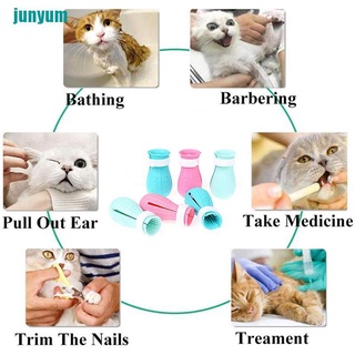 um fundas de garra de gato Anti-mordidas para lavado de baño, garra de gato, corte, uñas, cubierta de pie (9)