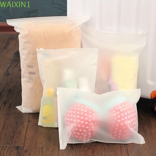 niuyou 5pcs nueva bolsa de almacenamiento de viaje cremallera cerradura bolsa de plástico portátil impermeable maleta organizador de tela translúcido