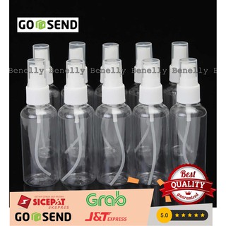 (Jakarta) Botella de spray de 100 ml, 100 ml, botella de spray transparente, tapa blanca Premium