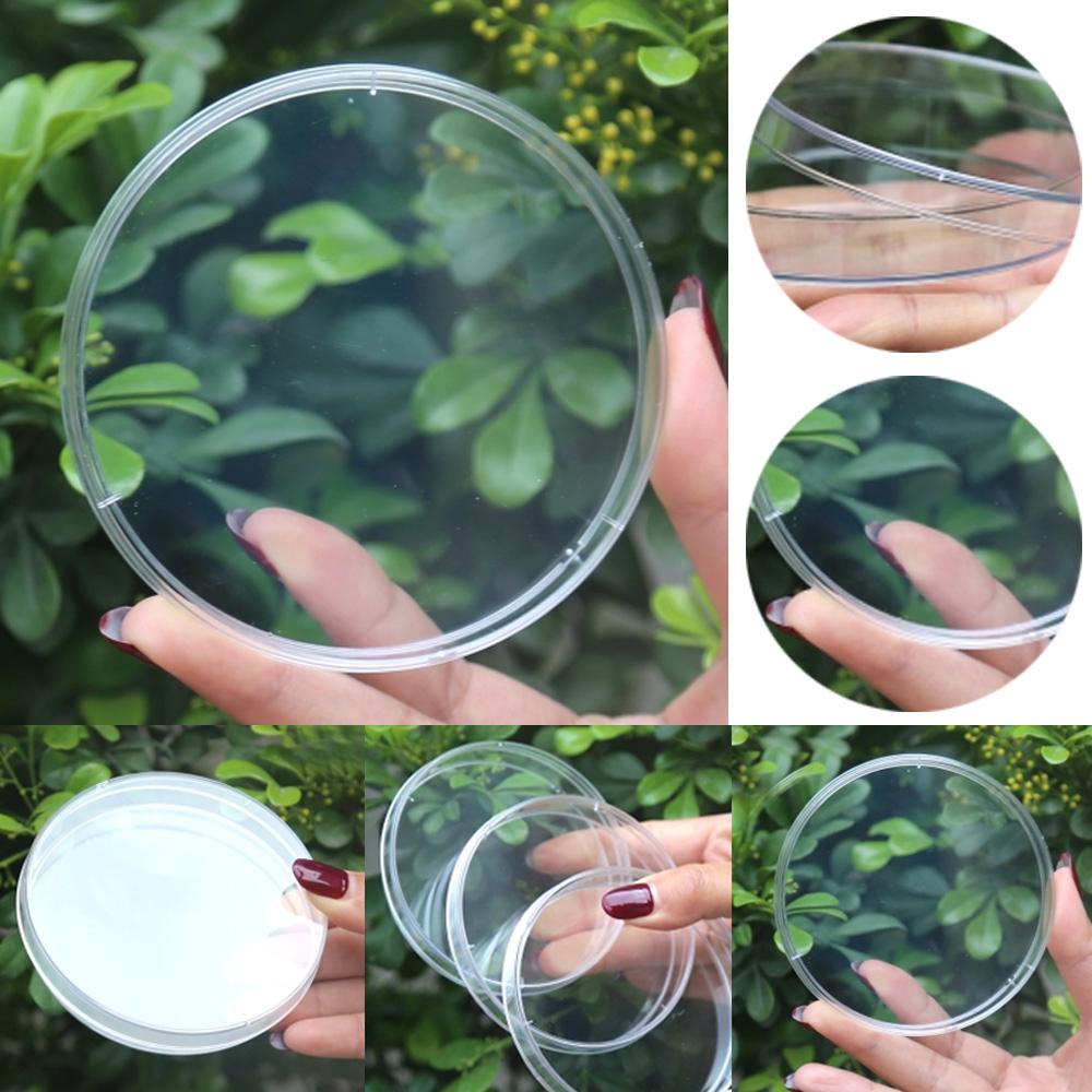 Placa de plástico transparente de 90 mm para placas de Petri de plástico, placa de plato bacteriano, laboratorio científico estéril
