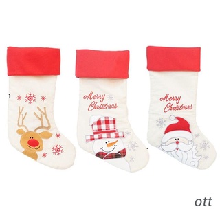 ott. lindo de dibujos animados grandes calcetines de navidad botas de navidad niños caramelo bolsa de regalo decoraciones de navidad