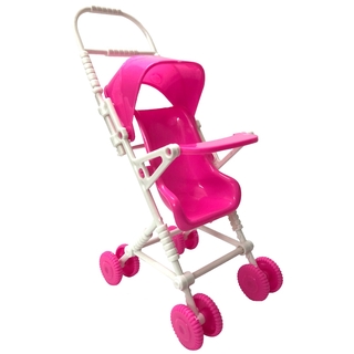 Dos conjunto Dll accesorios rosa cochecito de bebé silla de bebé para Kelly 1:12 muñeca (6)