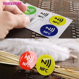 [Onefashion] 1Pcs impermeable Material PET NFC pegatinas inteligentes Ntag213 etiquetas para todos los teléfonos