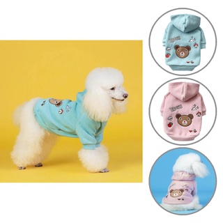 na jersey elástico para mascotas/perros engrosados/tops con capucha cómodos para otoño