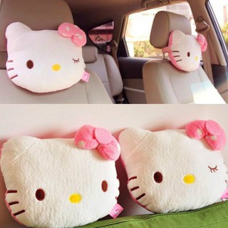 1 almohada de asiento de coche de felpa de dibujos animados de hello kitty (1)