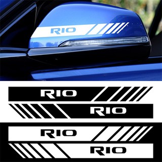 KIA Rio-Adhesivo Reflectante Para Espejo Retrovisor , Diseño De Coche , 2 Piezas