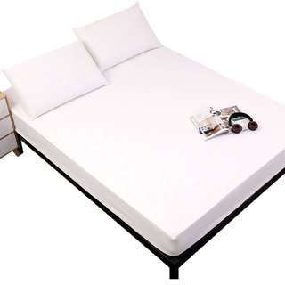 Cadar Tilam - sábana bajera (MECEROCK), resistente al agua, diseño de sábana bajera ajustable, color blanco