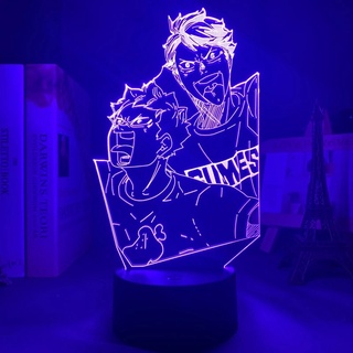 Lámpara De noche De anime Haikyuu/lámpara Led nocturna/lámpara Led/lámpara táctil USB De 16 colores