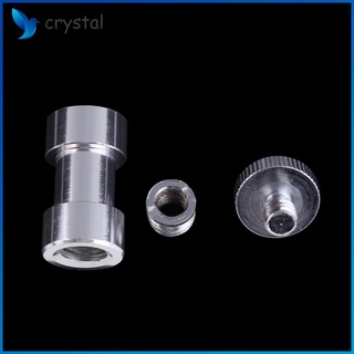 Crystal 3 en 1 1/4 3/8 pulgadas trípode tornillo a Flash soporte adaptador de cámara