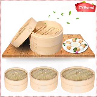 6\\\" cocina de bambú vaporizador cesta cocina para cocinar arroz bola de masa bocadillos (8)