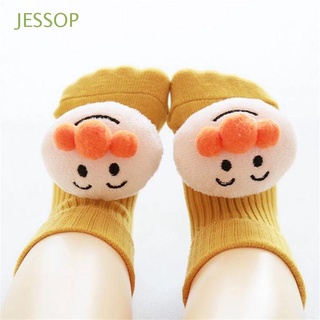 JESSOP Girls Baby Socks Infant Non-Slip Sole Newborn Floor Socks Stereo Doll Children Toddler Cotton Thick Soft Cartoon