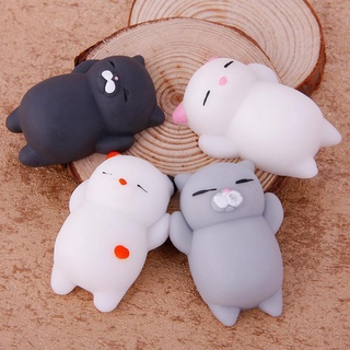 Bigdiscount Gato de dibujos Animados animales Mochi Squishy sellado de curación juguete suave regalo Divertido (9)