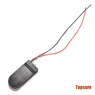 Topsure 5Pcs DIY 3V botón moneda célula batería titular caja con interruptor de encendido-apagado CR