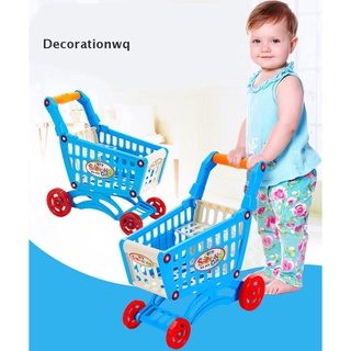 (decorationwq) niños niños mini carrito de la compra pretender juego de comestibles tienda supermercado carro en venta