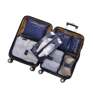 Bolsas de viaje en bolsa 7 en 1 organizador/bolsas de viaje contenido 7 en maletas