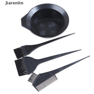 thevatipoemhg 4Pcs Hair Color Dye Bowl Comb Brushes Tool Kit Set Tint Coloring Dye Bowl Comb Popular goods