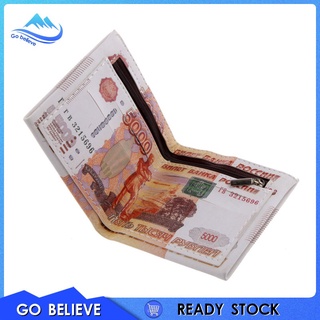 [Go believe] cuero JPY 10000 Yen diseño dinero bolso monedero Unisex regalos de navidad (3)
