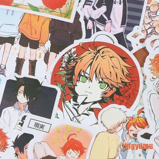 【jingy】100pcs Anime The Promised Neverland Stickers Decals Motor Skateboard Lapto (7)