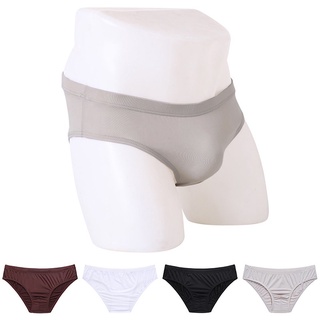 Fstylefang-caliente transpirable calzoncillos Boxer bolsa de Color sólido pantalones cortos de los hombres Sexy ropa interior de Nylon