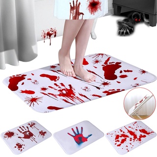 Alfombra/tapete De puerta con estampado De sangre/Estilo Horror Para decoración De Halloween