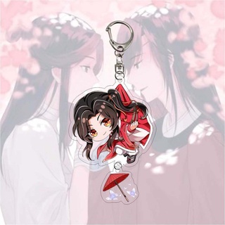 DONETTA Cute Heaven Officials Blessing Anime Keychain Tian Guan Ci Fu Key Ring Holder Creative Bag Pendant Car Interior Accessories Hua Cheng Acrylic Key Rings (7)