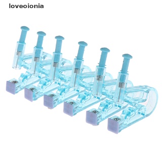 [loveoionia] 6 piezas kit de piercings de oreja asepsis desechables piercings máquina de perforación cuerpo dfgf