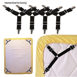 Womj 2pcsTriangle Suspender Holder Bed Mattress Sheet Straps Clips Grippers Fasteners .