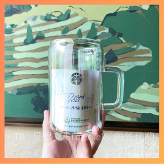 Taza coreana Starbucks de verano de gran capacidad colorida taza de vidrio de verano de bebida fría taza