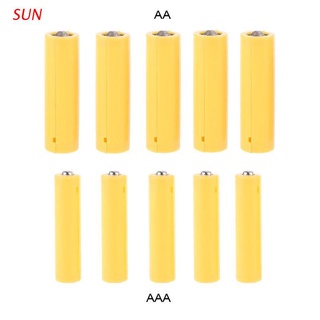 sun 5pcs aa aaa tamaño falso batería configuración shell marcador de posición cilindro conductor (1)