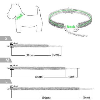 DOREEN Colgante En Forma De Corazón Para Cachorro Gato Teddy Bling Diamond Collar Para Mascotas (2)