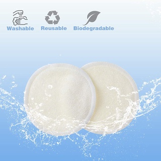2 capas de fibra de bambú removedor de maquillaje almohadilla lavable limpieza facial algodón reutilizable