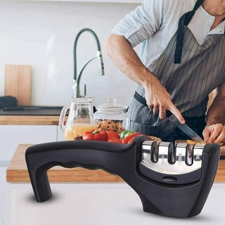 afilador, afilador de cerámica de tungsteno cortador de cuchillas de cocina combina eléctrico y manual (7)
