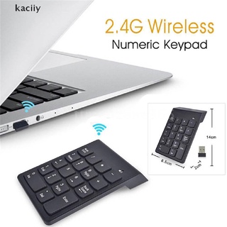 kaciiy mini teclado numérico inalámbrico 2.4g usb 18 teclas teclado numérico para pc/laptop cl