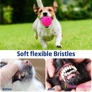 (accesorios de vehículos) perro de goma goteo bola de alimentos colorido extraño ladrar mascota molar puzzle bola