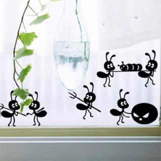 Hormiga laboriosa en espejo PVC ventana decoración pegatinas de pared