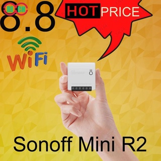 RICH SONOFF –Mini cambio de vida Family Mini two-way DIY Interruptor inteligente R2 (nuevo MODELO) Interruptor Wifi automatización del hogar CCGET (1)