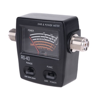 R* NISSEI RS40 Power SWR medidor RS-medible hasta 200W rango de alimentación con conector adaptador 144/430mHz Walkie Talkie accesorios